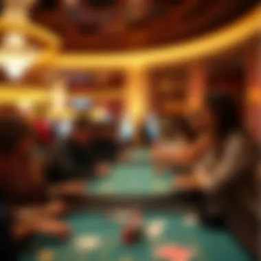 Engaging gaming tables filled with excitement
